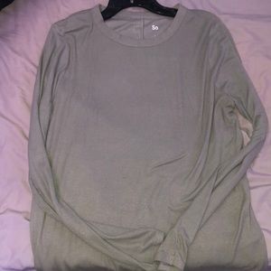 Loose fit- army green long sleeve